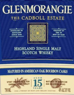 Glenmorangie 'The Cadboll Estate' 15 Year Old Single Malt Scotch Whisky .750ml