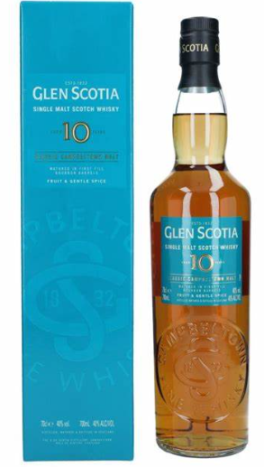 Glen Scotia Unpeated 10 Year Classic Campbeltown Single Malt Scotch Whisky .750ml