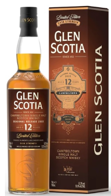 2022 Glen Scotia Seasonal Release 12 Year Old Single Malt Scotch Whisky .750ml