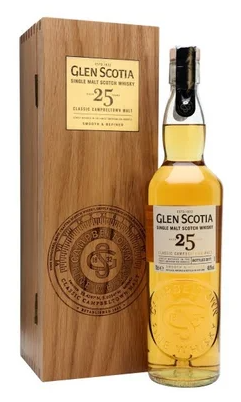 Glen Scotia 25 Year Old Single  Malt Scotch Whisky .700ml