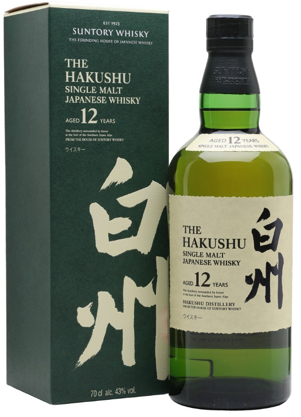 The Hakushu 12 Year Old Single Malt Whisky .750ml