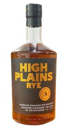 J. W. Rutledge 'High Plains' Straight Rye Whiskey .750ml