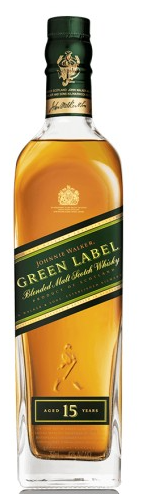 Johnnie Walker Green Label 15 Year Old Blended Malt Scotch Whiskey .750ml