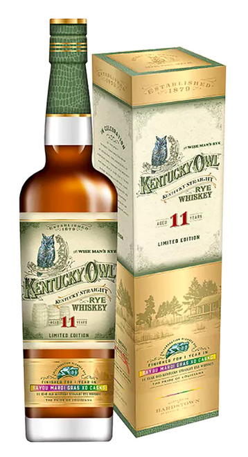 Kentucky Owl Mardi Gras XO Cask Limited Edition 11 Year Old Straight Rye Whiskey .750ml