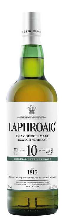 Laphroaig 10 Year Old Cask Strength Single Malt Scotch Whisky Batch 13