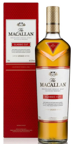 2022 The Macallan Limited Edition Classic Cut Single Malt Scotch Whiskey .750ml