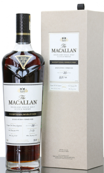 2020 The Macallan Exceptional Single Cask ESH-13921/03 Gold Scotland Speyside .750ml