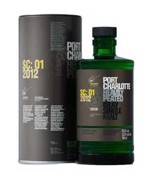 2012 Bruichladdich Port Charlotte Cask Exploration Series SC 01 Heavily Peated 9 Year Old Single Malt Scotch Whisky .750ml
