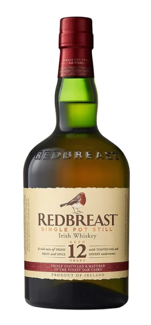 Redbreast 12 Year Old Single Pot Still Irish Whiskey .750ml