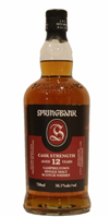 Springbank 12 Years Old Cask Strength Single Malt Scotch Whisky .700ml